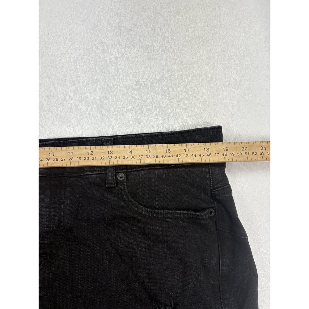Torrid Bombshell Skinny Jeans Plus Size 18 Black Distressed - Picture 11 of 14